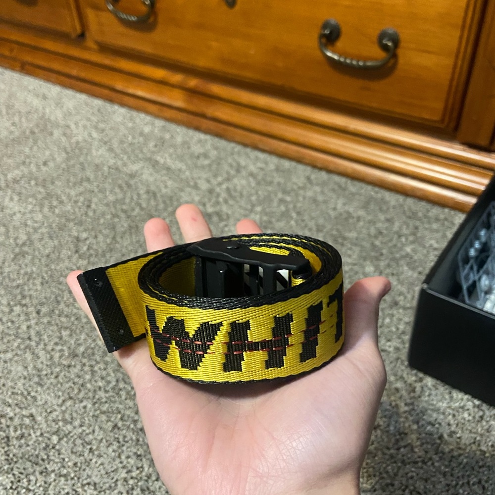 off white belt shorter version i loved this but just don’t wear jeans anymore